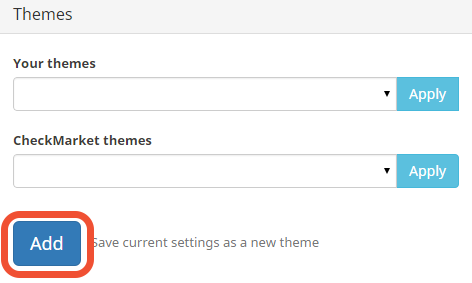 Button to add theme