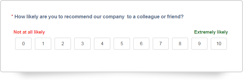 net promoter score question