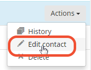 edit contact