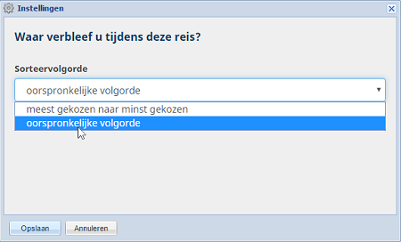 sorteervolgorde kiezen