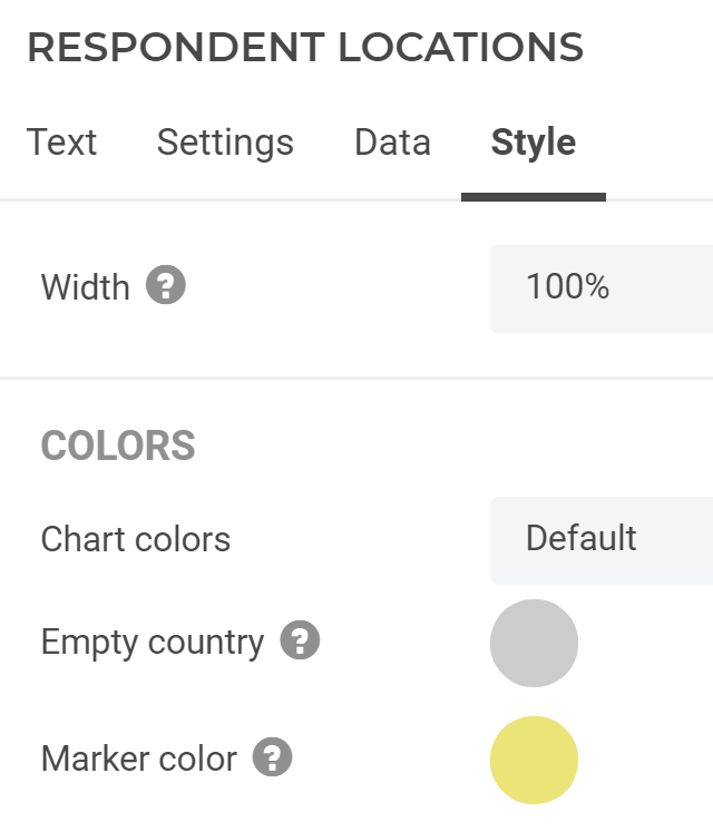 CheckMarket report element map style