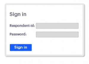 Login page